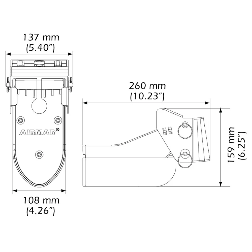 Airmar TM185C-HW High Frequency Wide Beam CHIRP Transom Mount 14-Pin Transducer f/Humminbird [TM185C-HW-14HB] - Image 3