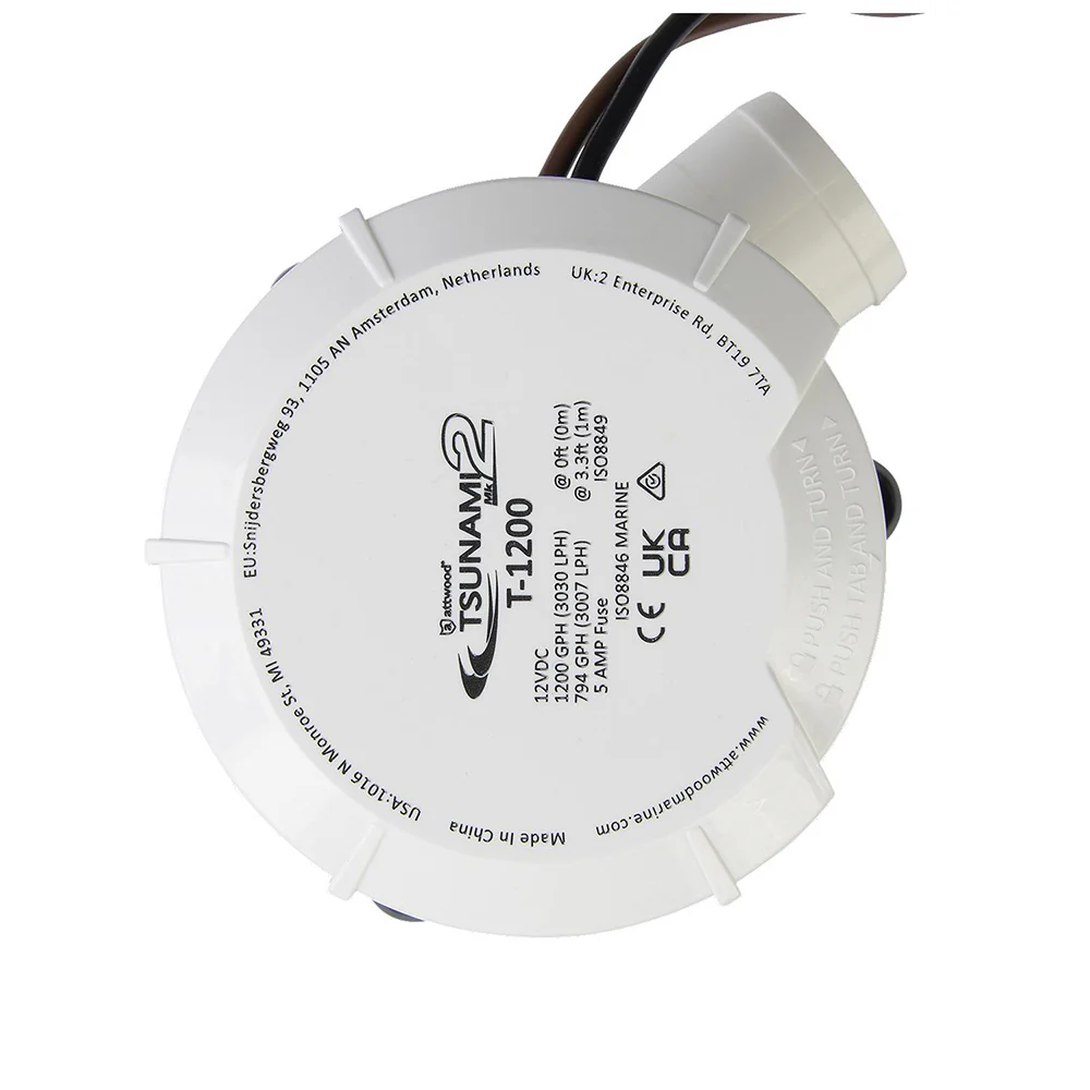 Attwood Tsunami MK2 Manual Bilge Pump - T1200 - 1200 GPH  12V [5612-7] - Image 2