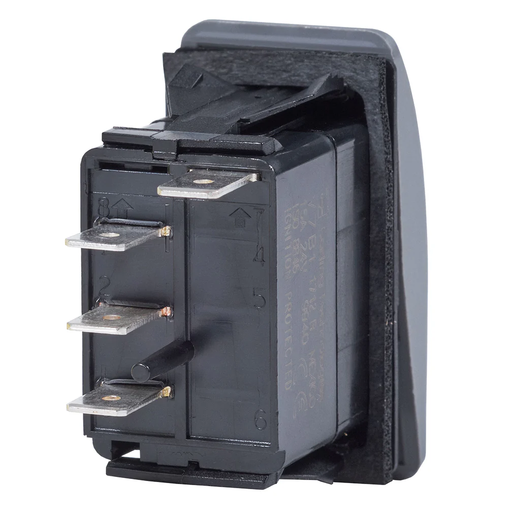 Blue Sea 7932 Contura II Switch SPDT Black - (ON)-OFF-ON [7932] - Image 2