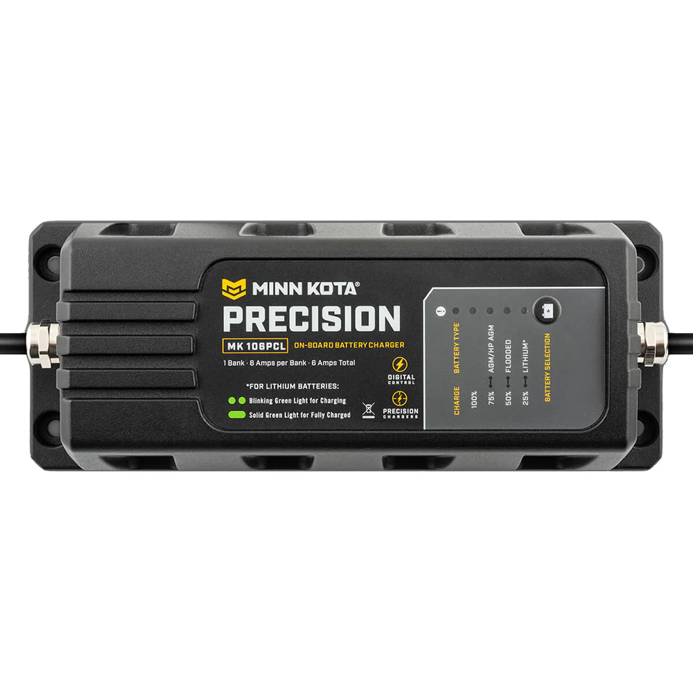 Minn Kota On-Board Precision Charger MK-106 PCL 1 Bank x 6 AMP LI Optimized Charger [1831061] - Image 4