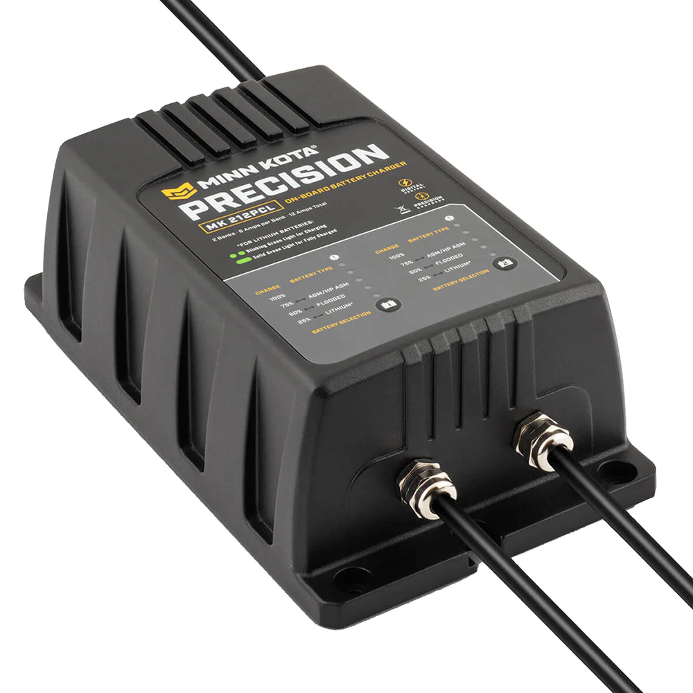 Minn Kota On-Board Precision Charger MK-212 PCL 2 Bank x 6 AMP LI Optimized Charger [1832121] - Image 2