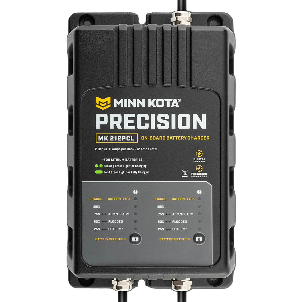 Minn Kota On-Board Precision Charger MK-212 PCL 2 Bank x 6 AMP LI Optimized Charger [1832121] - Image 4
