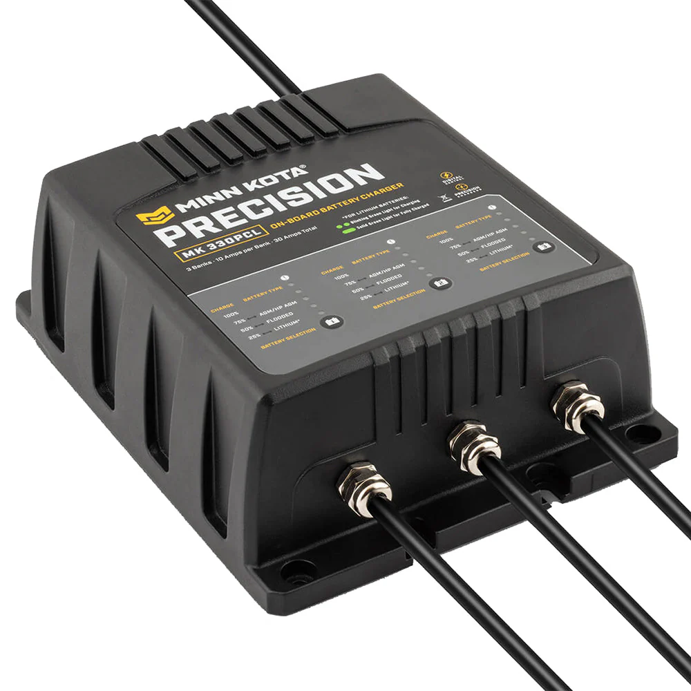 Minn Kota On-Board Precision Charger MK-330 PCL 3 Bank x 10 AMP LI Optimized Charger [1833301] - Image 2