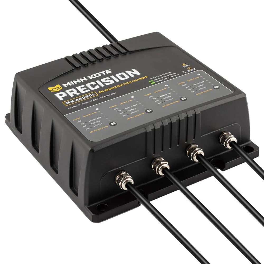 Minn Kota On-Board Precision Charger MK-440 PCL 4 Bank x 10 AMP LI Optimized Charger [1834401] - Image 2