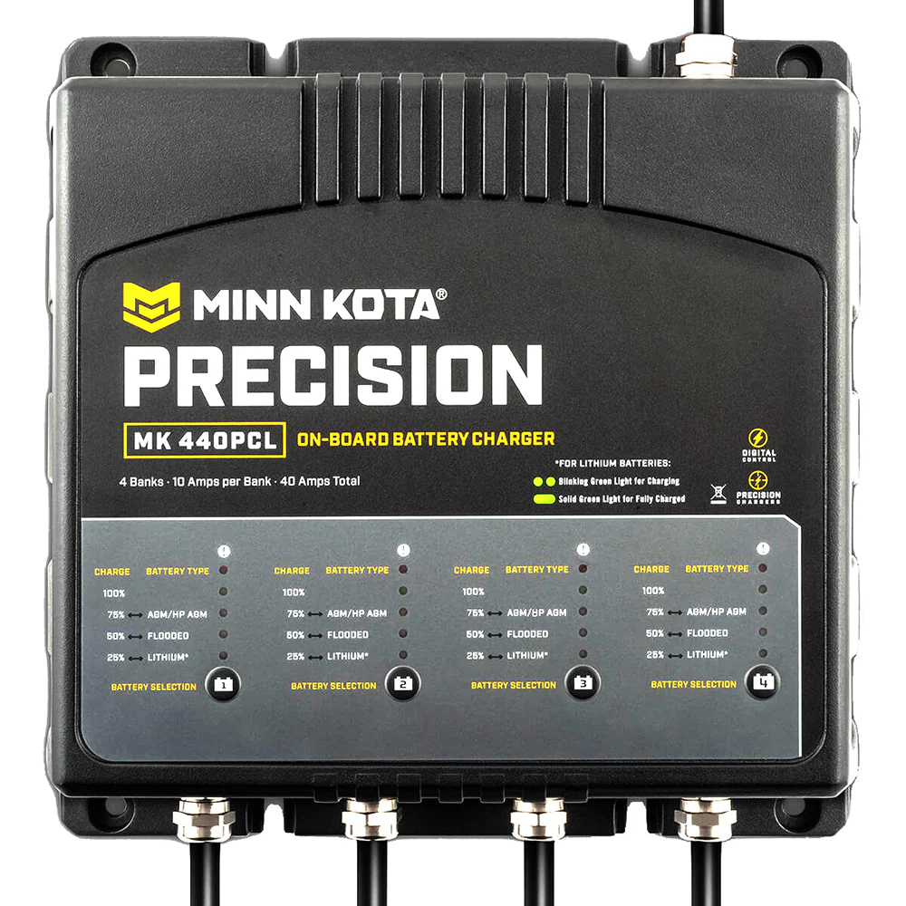 Minn Kota On-Board Precision Charger MK-440 PCL 4 Bank x 10 AMP LI Optimized Charger [1834401] - Image 4