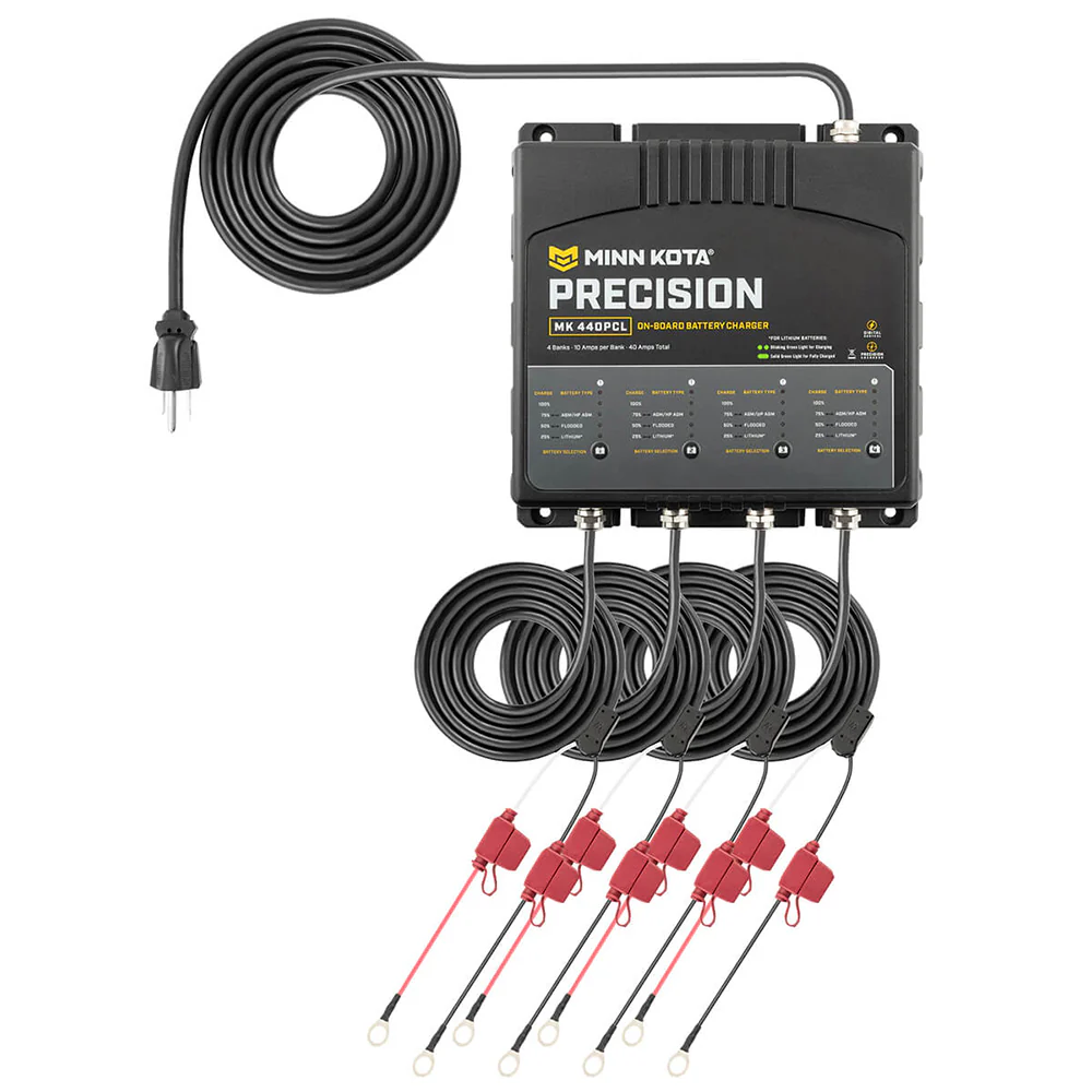 Minn Kota On-Board Precision Charger MK-440 PCL 4 Bank x 10 AMP LI Optimized Charger [1834401] - Image 5