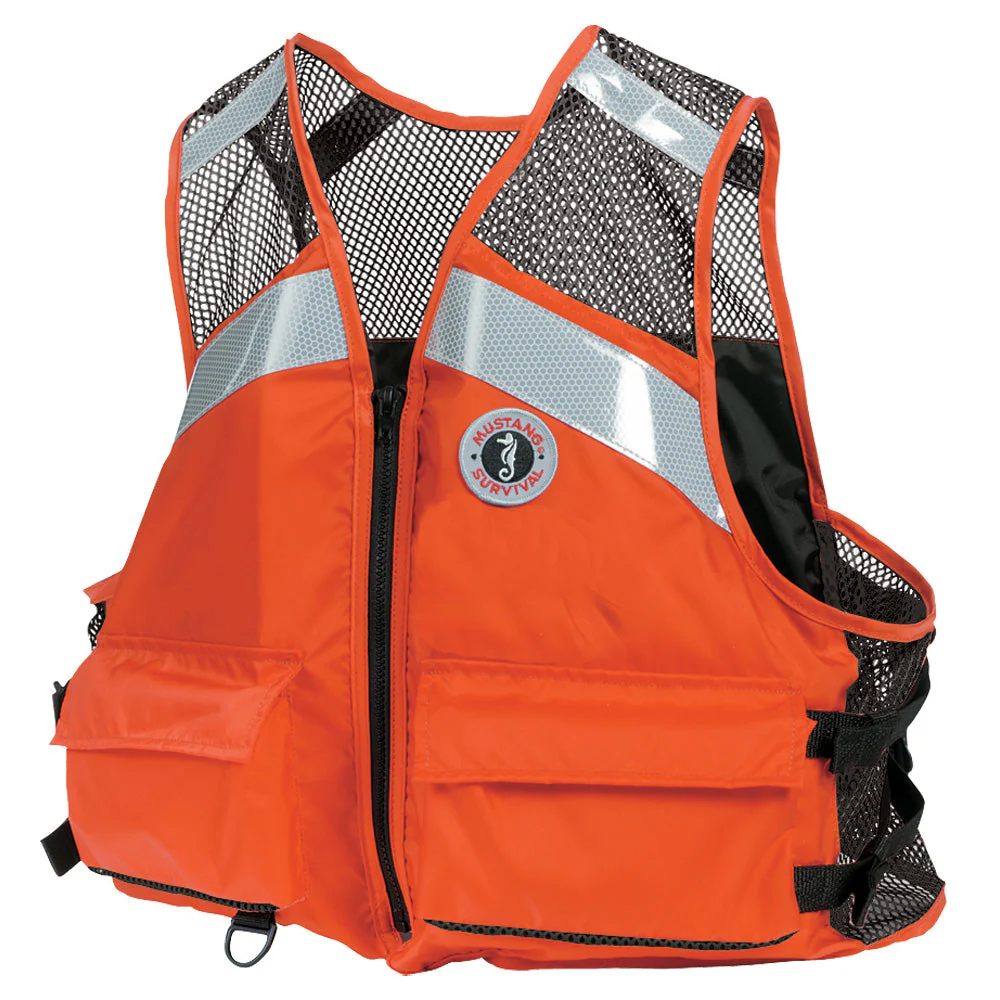 Mustang Industrial Mesh Vest - Orange - XXL/3XXL [MV1254T1-2-XXL/XXXL-216] - Image 2