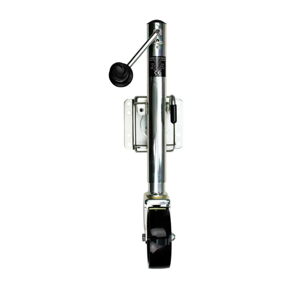 Powerwinch Saltwater Series Jack - 1000lb, Bolt-On, Single Wheel, Zinc 500+ HR Salt Spray [21600-J-1000-B1-Z-R]