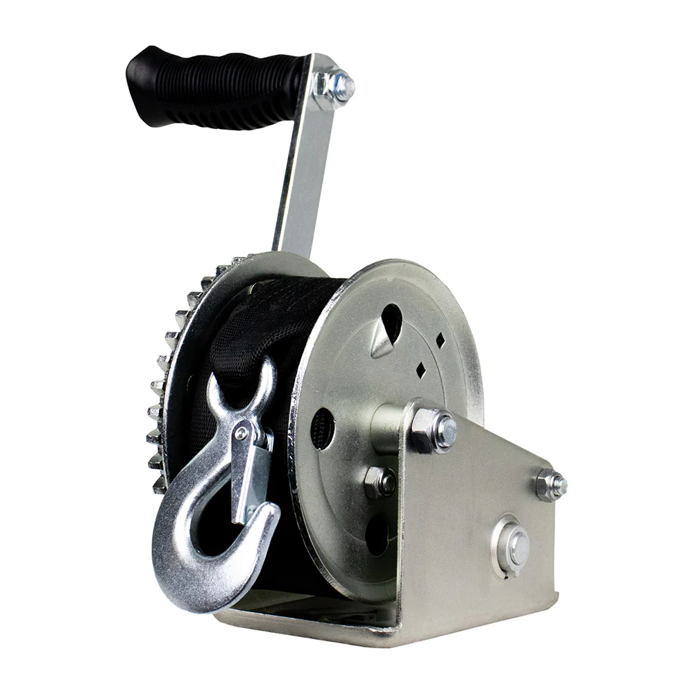 Powerwinch Utility Series Winch 600lb, 6" Crank Arm - Zinc [21500-W-0600-6-Z-R]