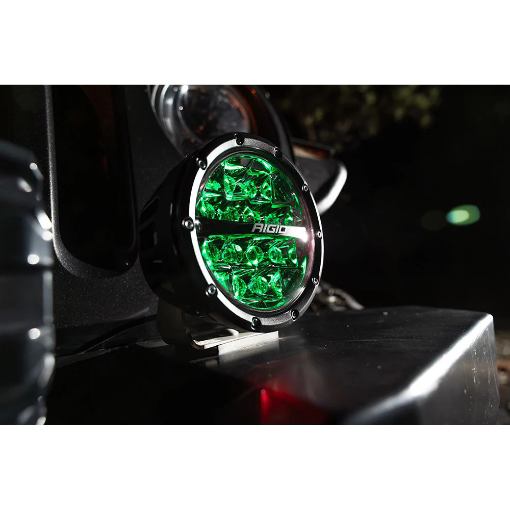 RIGID Industries 360-Series RGBW 6" Offroad Lamp Spot Beam w/RGBW Backlight Pods - Set of 2 [36412] - Image 2