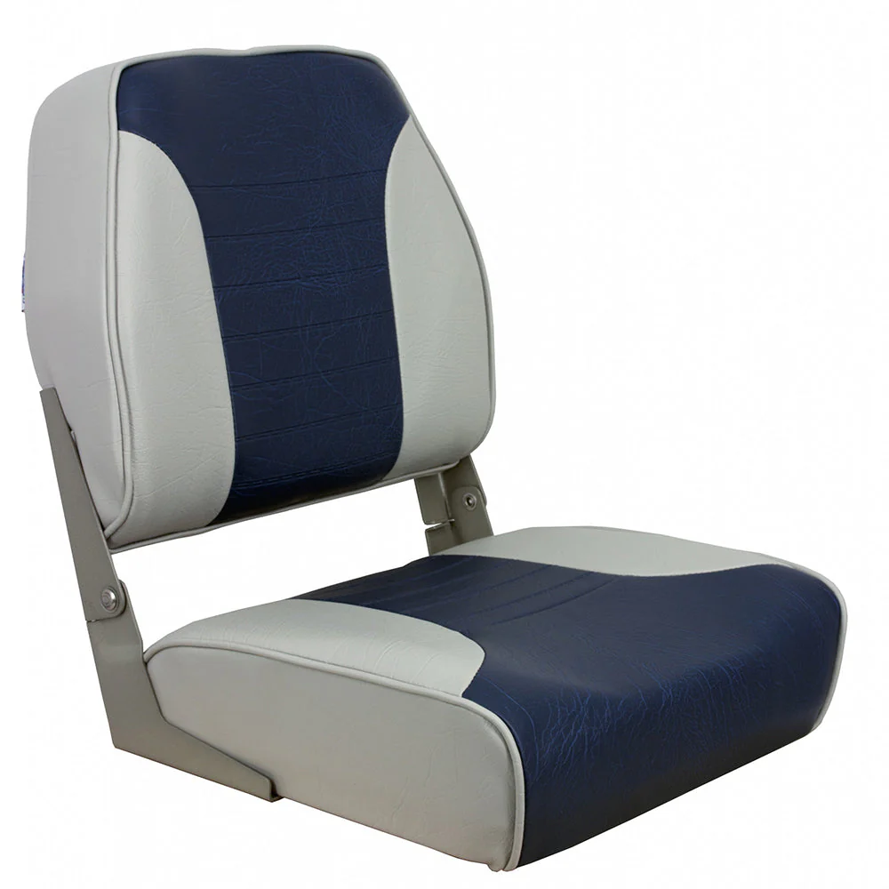 Springfield Economy Multi-Color Folding Seat - Grey/Blue [1040651] - Image 2