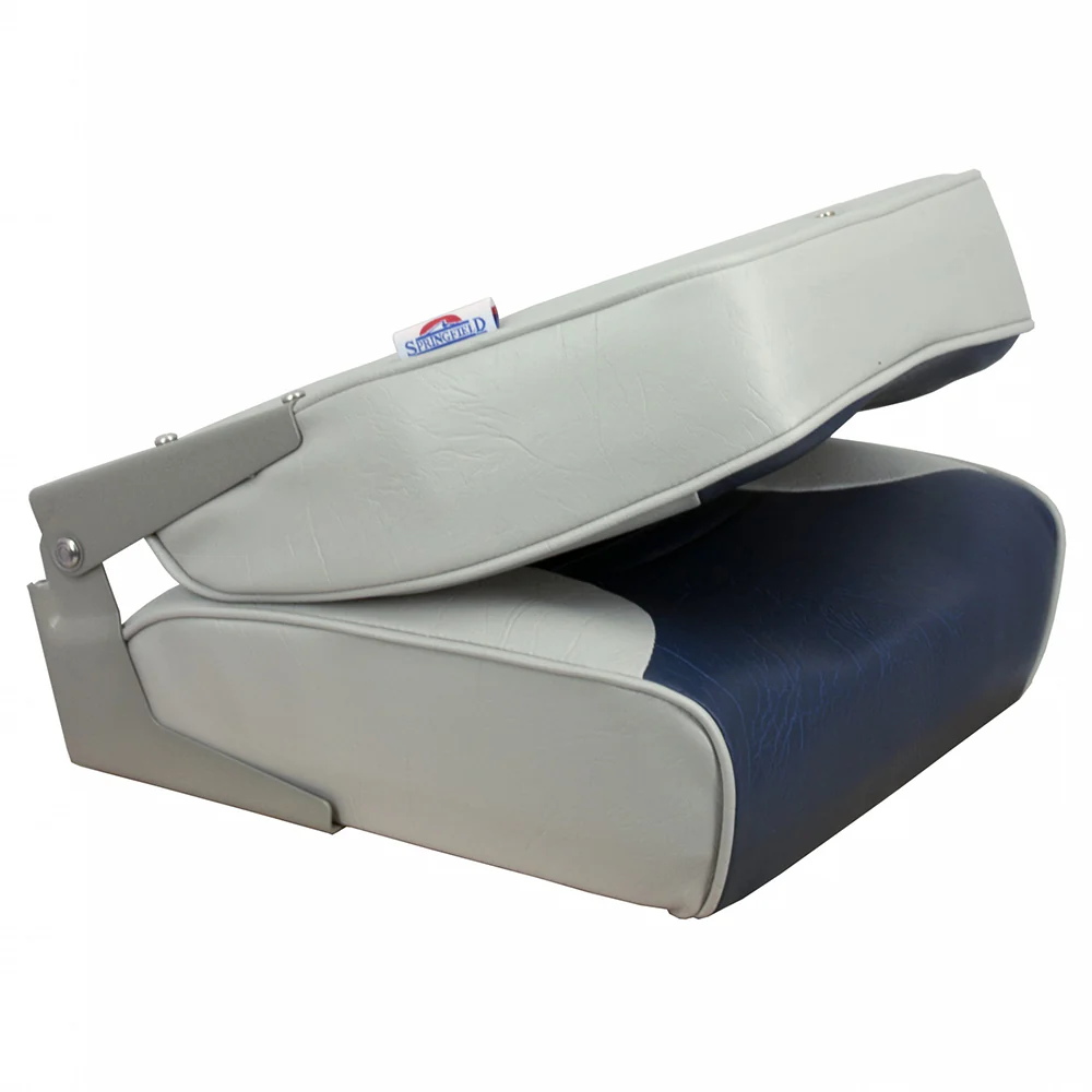Springfield Economy Multi-Color Folding Seat - Grey/Blue [1040651] - Image 3