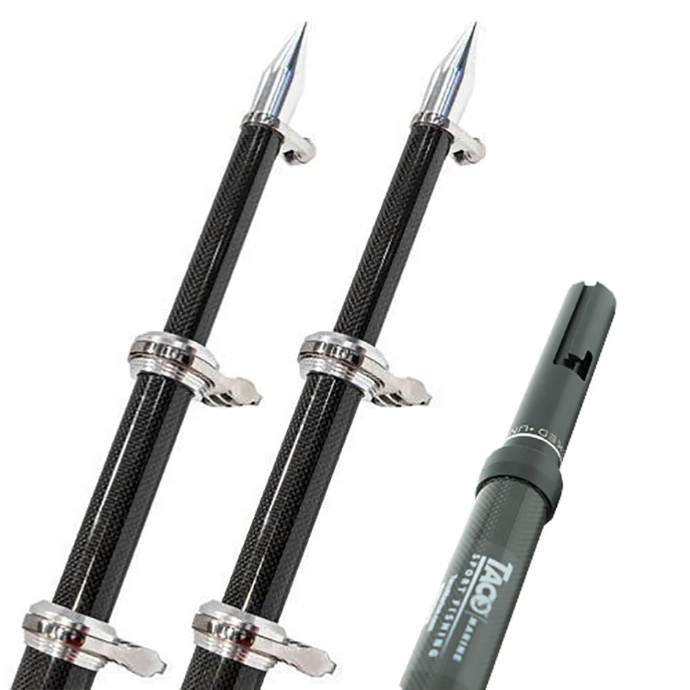 TACO 20 Carbon Fiber Twist  Lock Outrigger Poles f/GS-450, GS-500  GS-1000 Bases - Black [OT-4200CF-HD] - Image 2