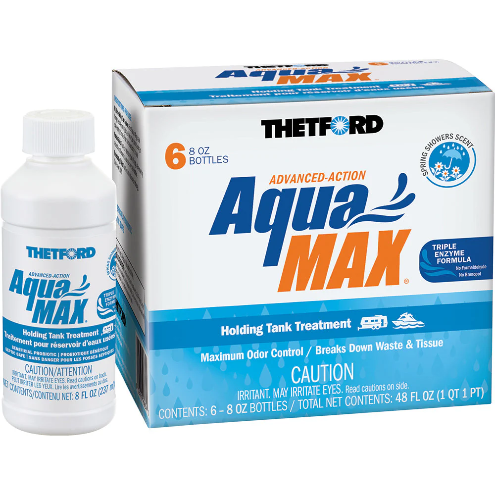 Thetford AquaMax Holding Tank Treatment - 6-Pack - 8oz Liquid - Spring Shower Scent [96634] - Image 2