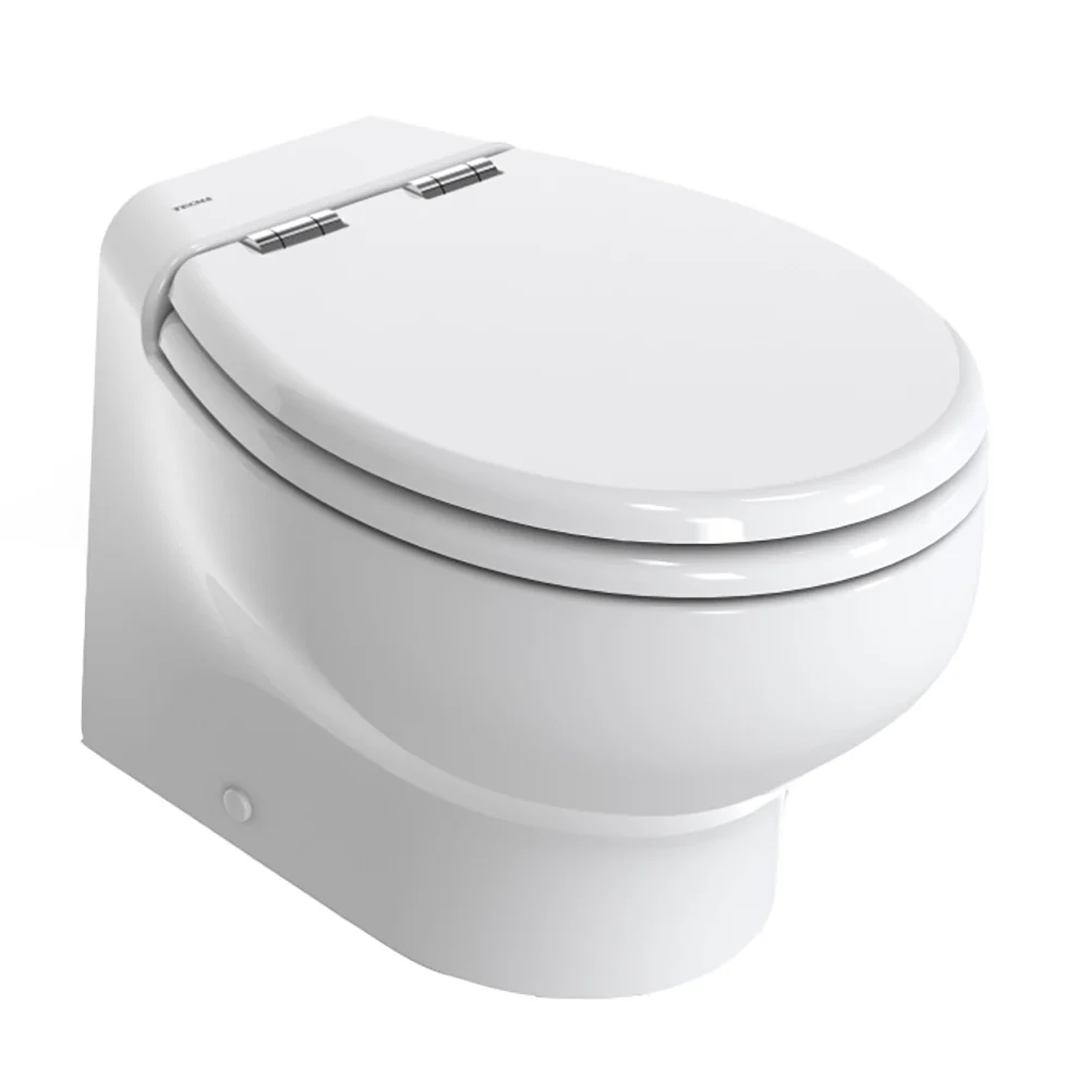 Thetford Silence Plus 2G w/Wood Polyester Soft Close Seat  Standard Solenoid - Short, White - 24V [T-S2G024DW/D00C00]