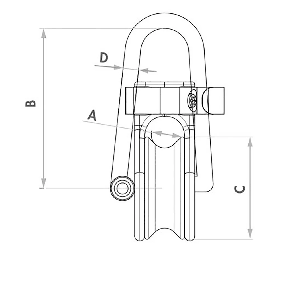 Wichard Soft Snatch Block - 12mm Rope Size [36020W] - Image 2